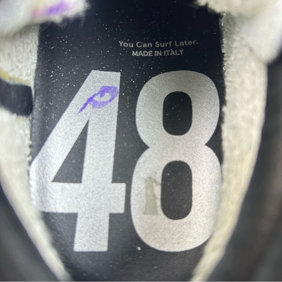 P448 Pink Crackle White Leather Skate Sneaker Shoes Women’s Size 8 EUR 38 - Picture 10 of 11